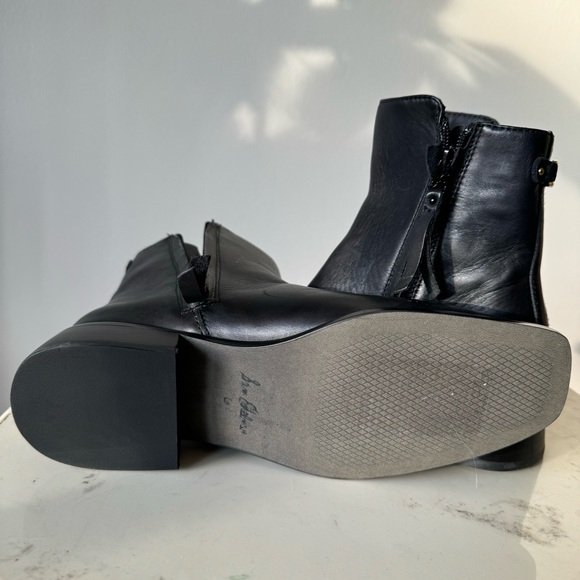 Sam Edelman Womens Thatcher Black Leather Square Toe Ankle Boots US 6.5 EUR 36.5 - Picture 6 of 8
